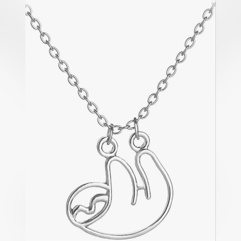 Silver Sloth Pendant 🦥